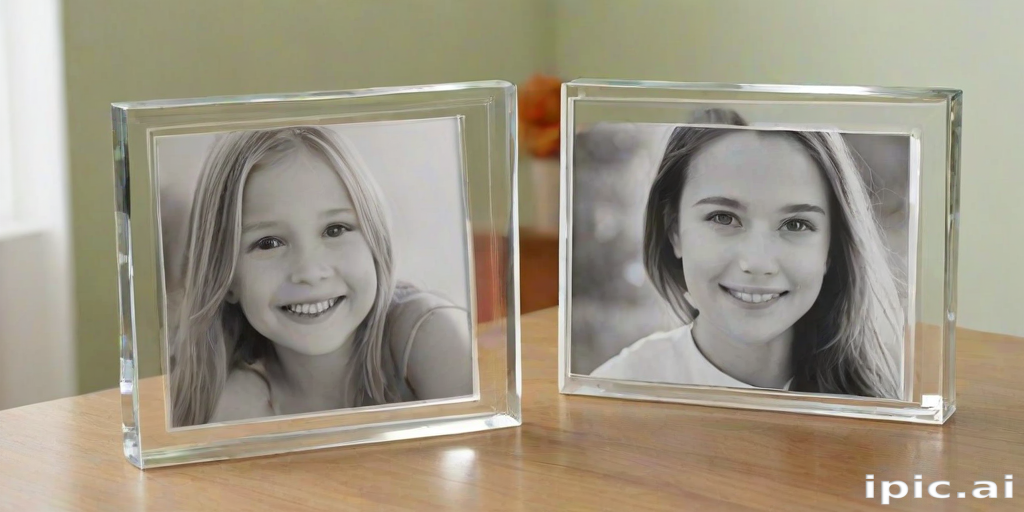 transparent photo frame