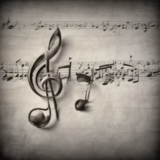 notes music background