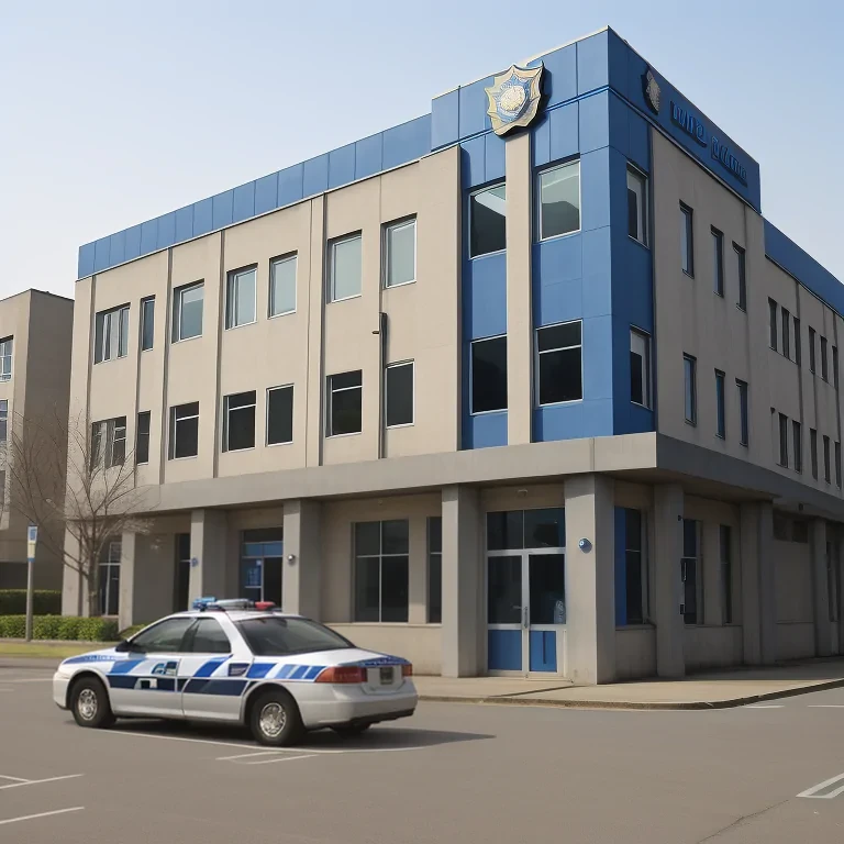 police station background
