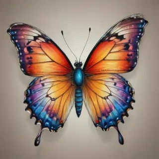 butterfly drawing outline