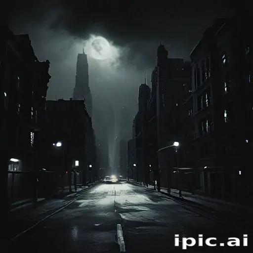 dark city background