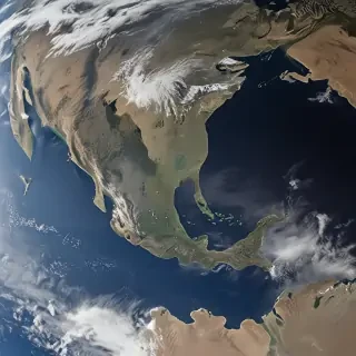earth from space