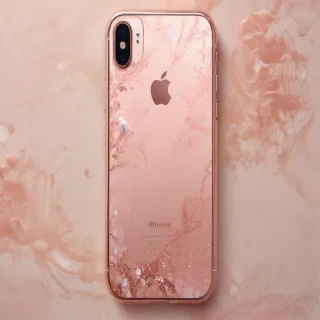 rose gold iphone screensaver
