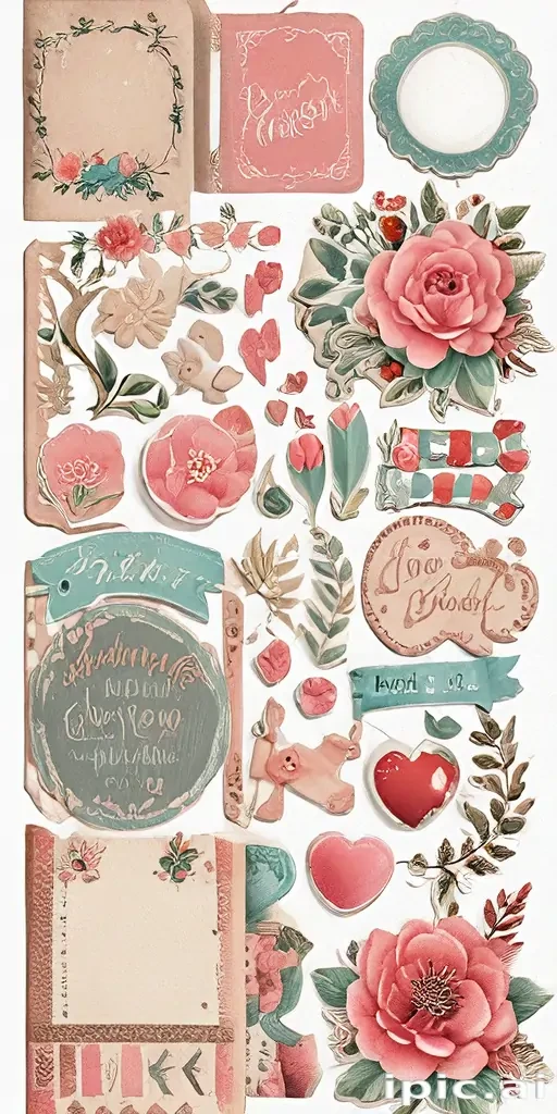 scrapbook stickers png