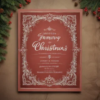 christmas card template psd