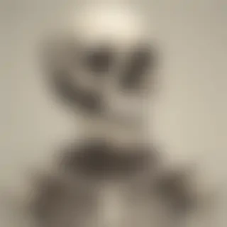 creative skeleton drawings