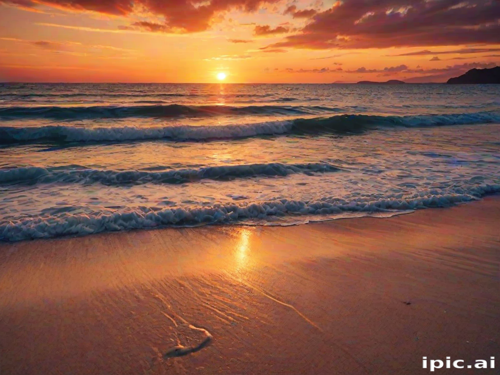 sunset wallpaper beach