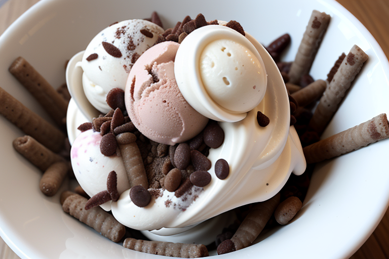 dirt and worms ice cream