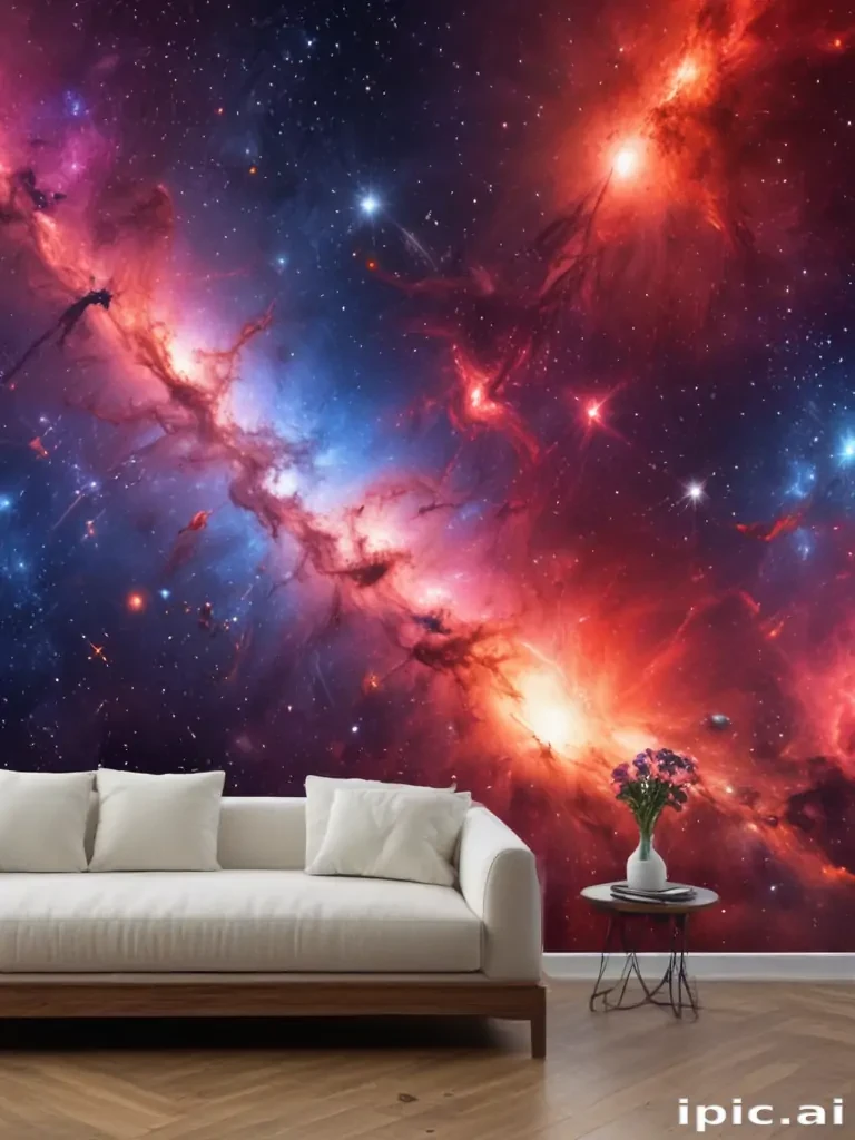 galaxy red wallpaper