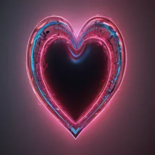 neon heart png