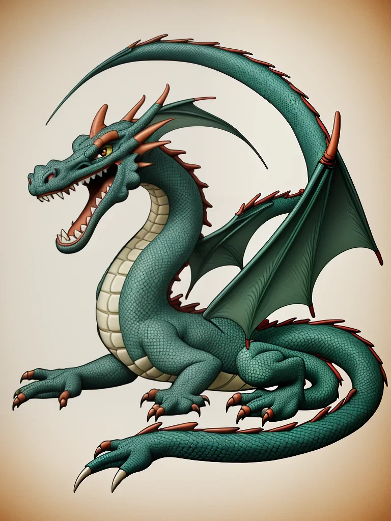 cartoon of a dragon