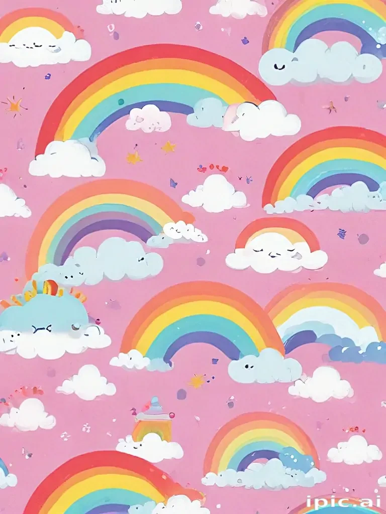 cute rainbow wallpaper