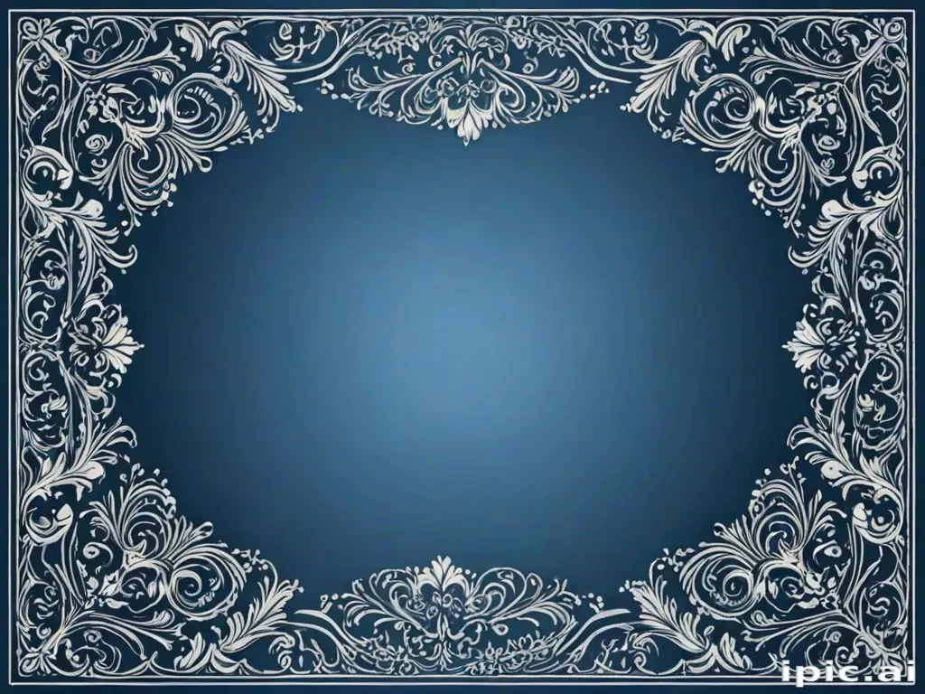 blue border design