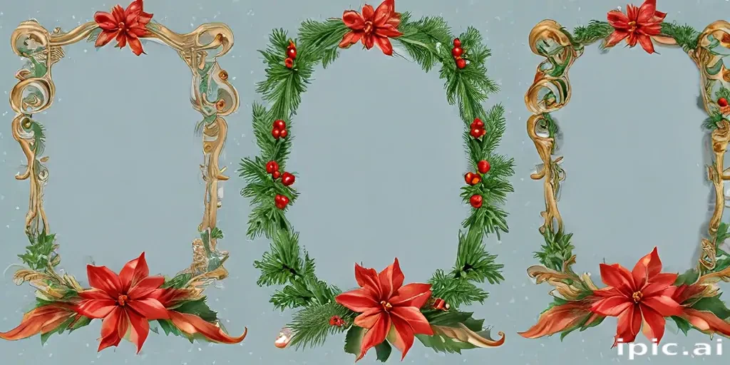 christmas clip art frames