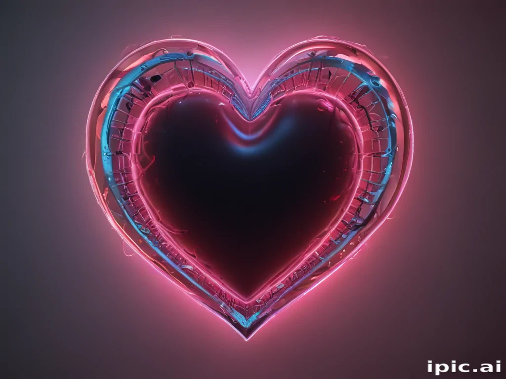 neon heart png