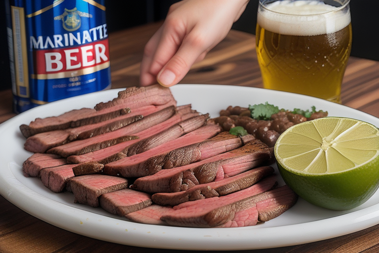 marinate carne asada with beer
