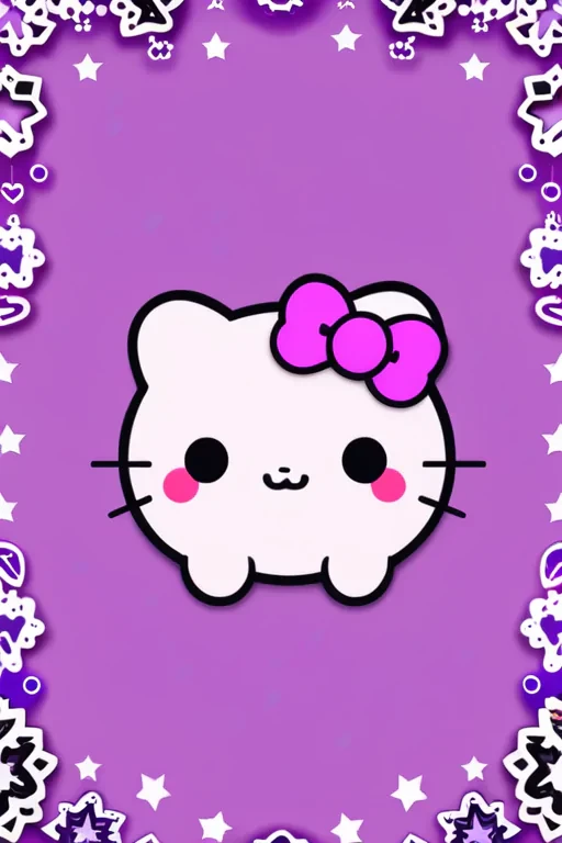 kawaii purple wallpaper