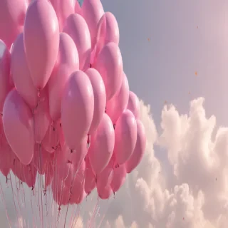 pink balloons png