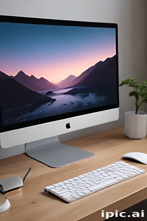 computer mockup