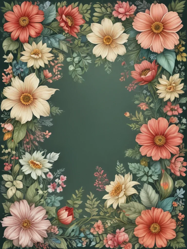 floral page borders