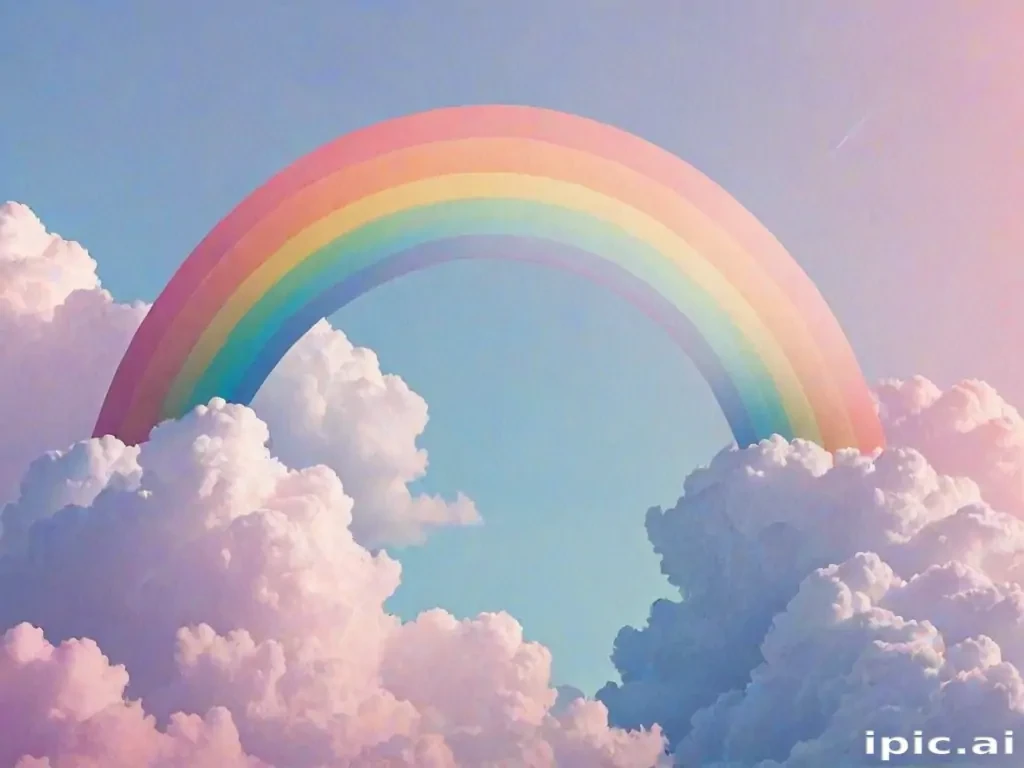 pastel rainbow aesthetic wallpaper