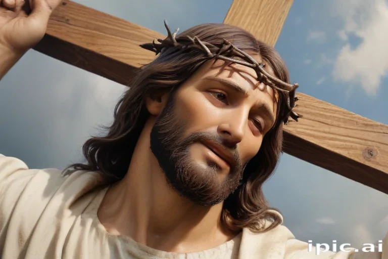 picture of jesus on cross