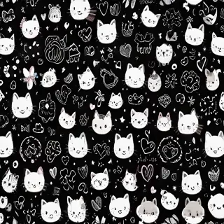 cute backgrounds black