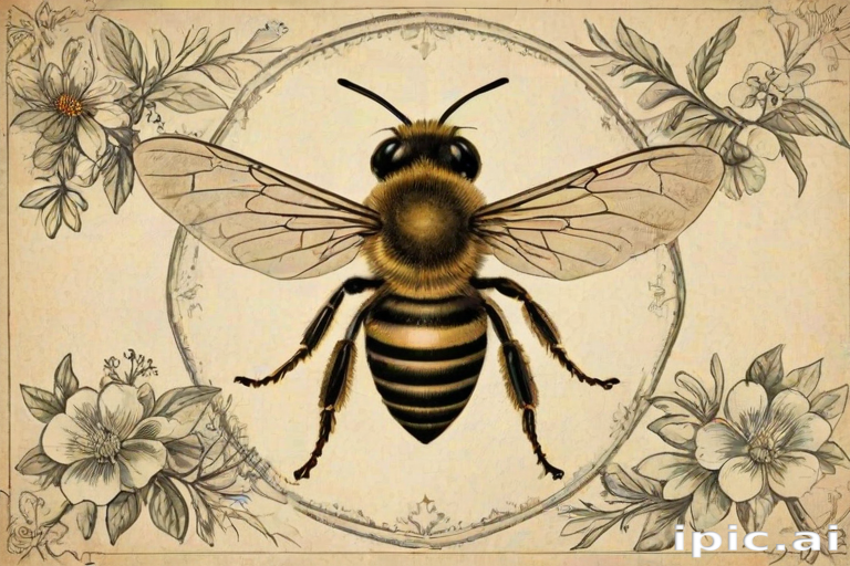 free vintage bee printables