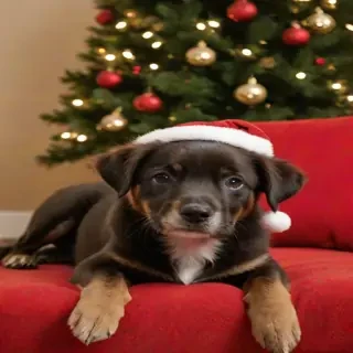 christmas dog photos