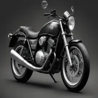 motorcycle clipart black and white