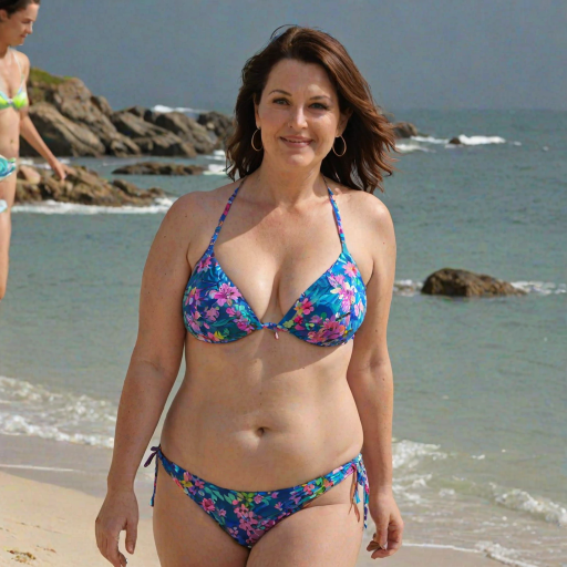 mature chubby bikini