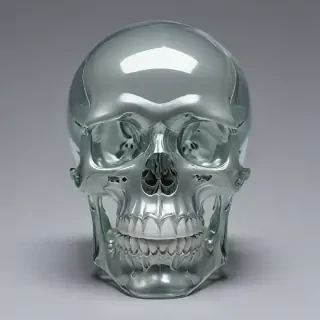 transparent skull