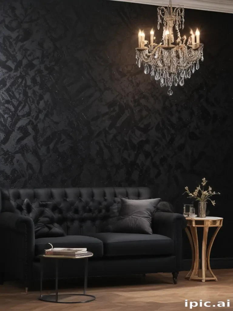 black sparkle wallpaper