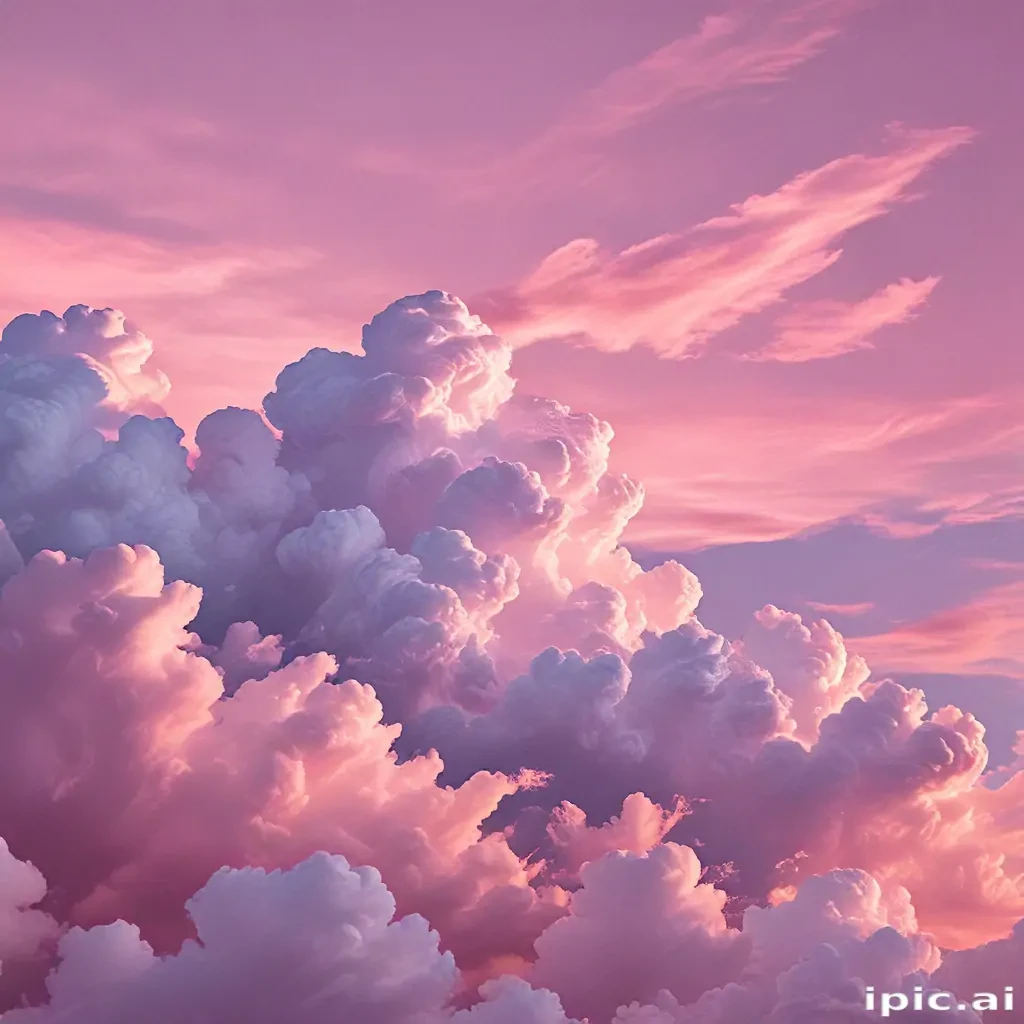 aesthetic pink clouds
