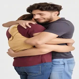 hugging png