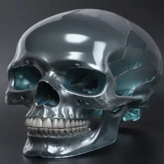transparent skull