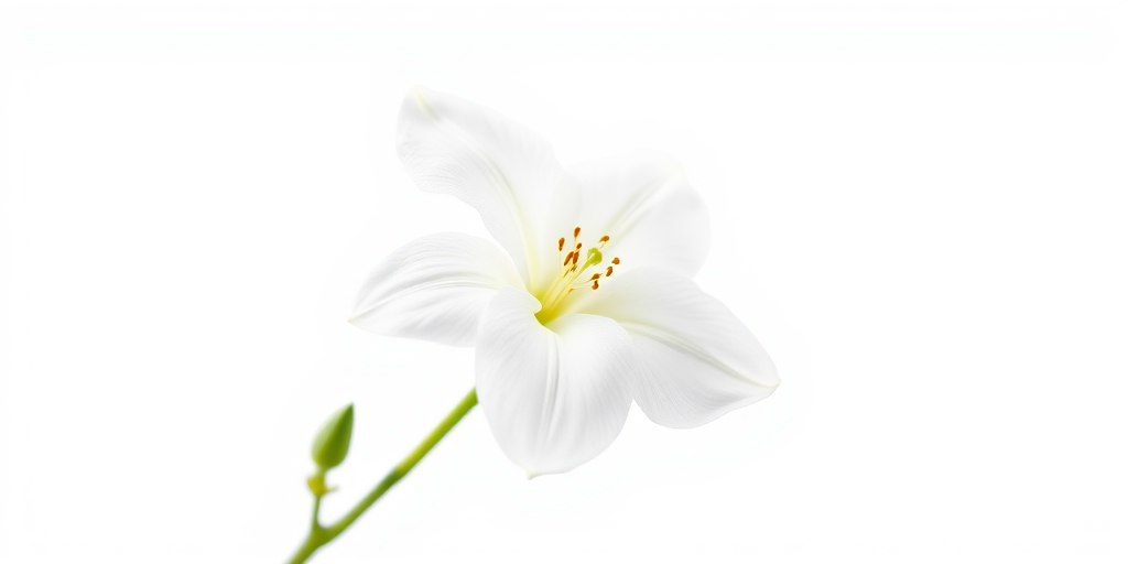white flower transparent background