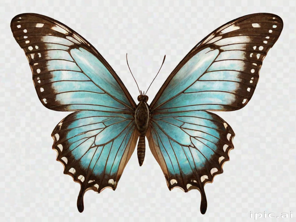 Stunning Blue Butterfly with Intricate Patterns and Delicate Wings ...