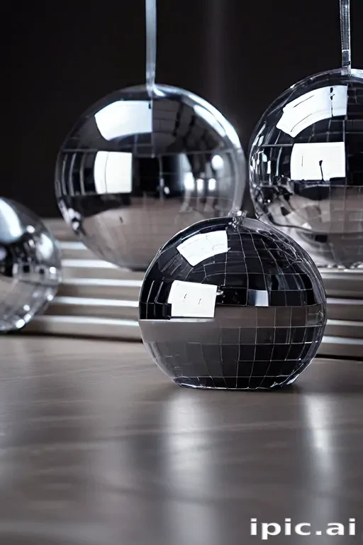 transparent disco balls