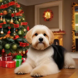 christmas wallpaper dogs
