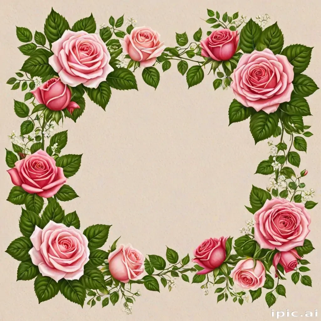 rose border png