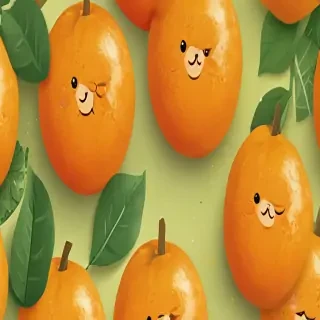 cute orange wallpaper