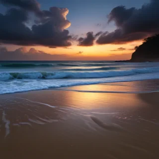 dark beach wallpaper