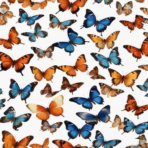 butterflies transparent background