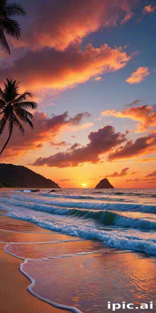 sunset wallpaper beach