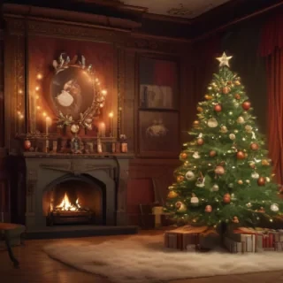 christmas background aesthetic