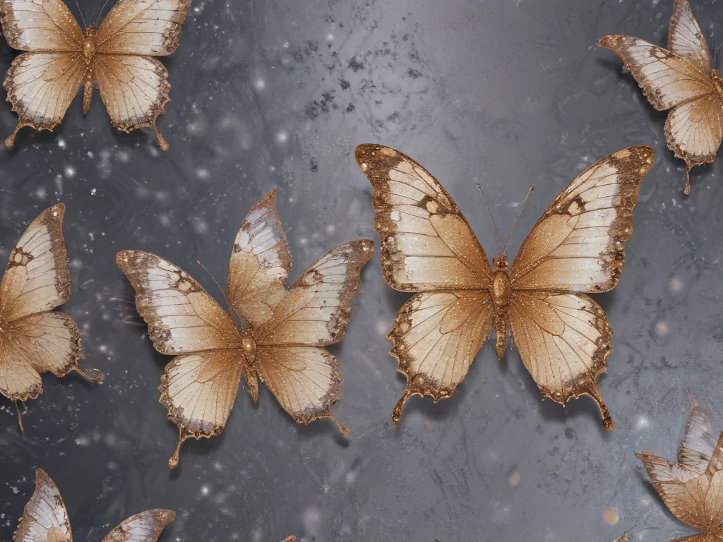glitter butterfly wallpaper