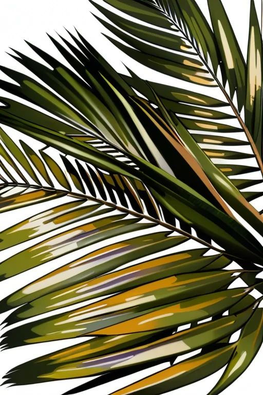palm tree leaves png