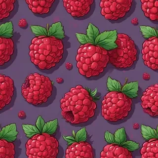 cartoon raspberry