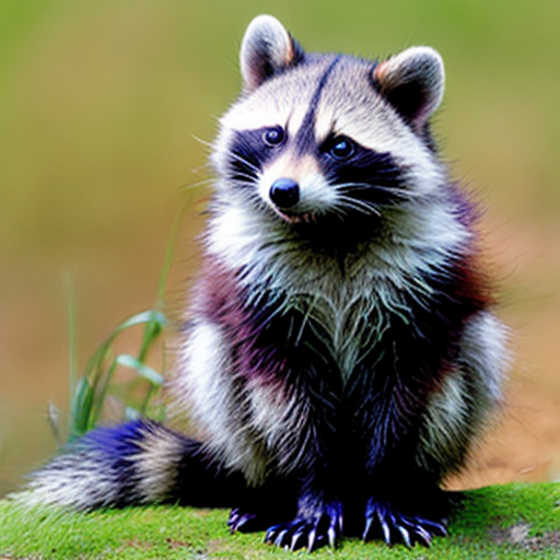 Short Racoon cute racoon